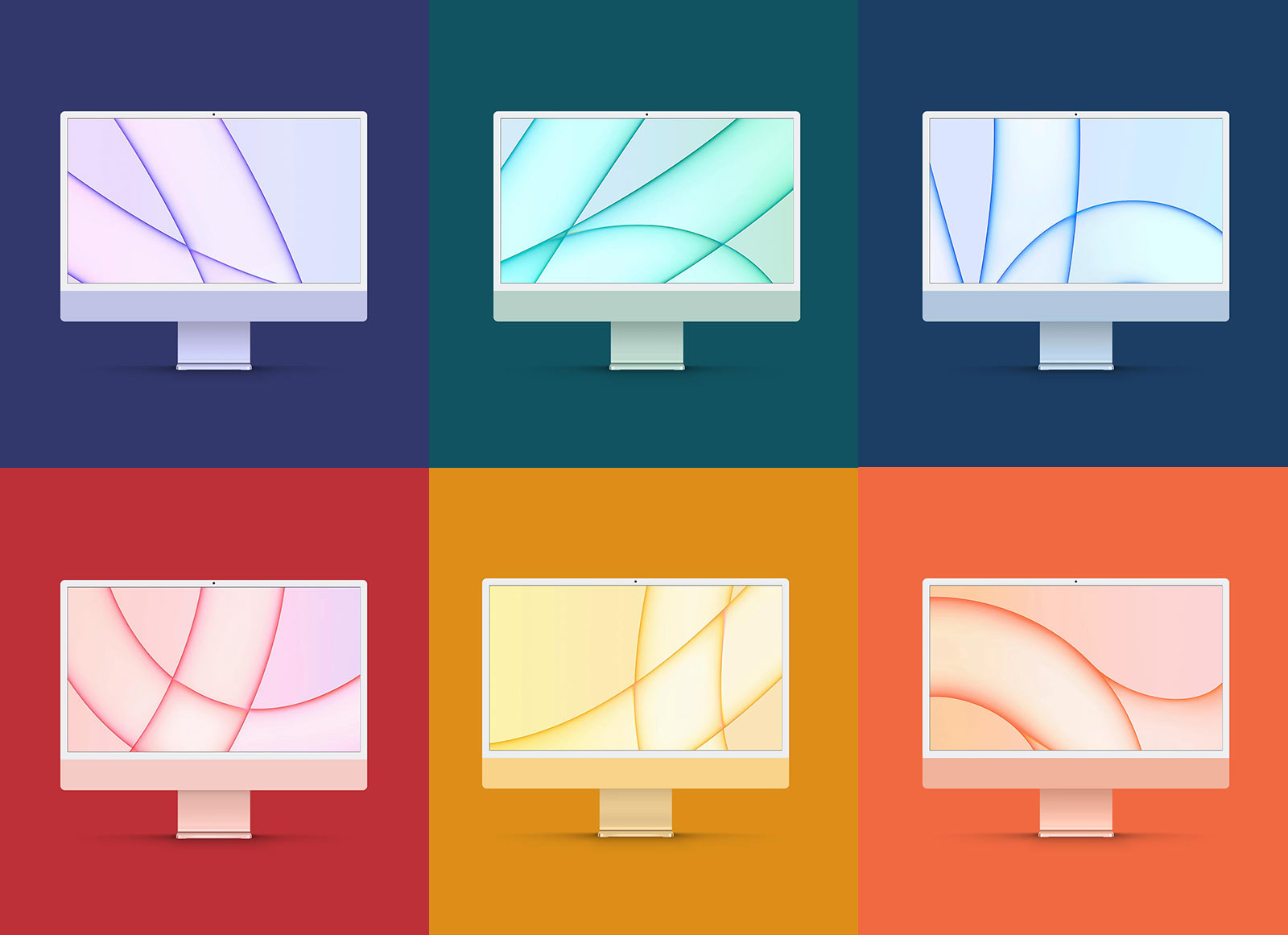 Free-iMac-24-Inches-2021-Mockup-PSD-All-Colors