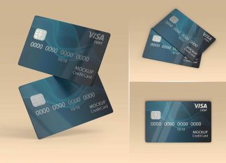 Free Credit Debit Bank Card Mockup PSD Set
