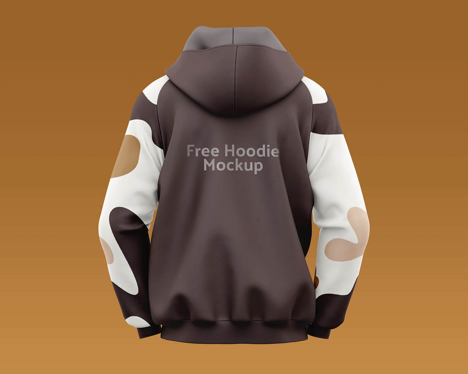 Free Full Sleeves Pullover Hoodie Mockup PSD Set