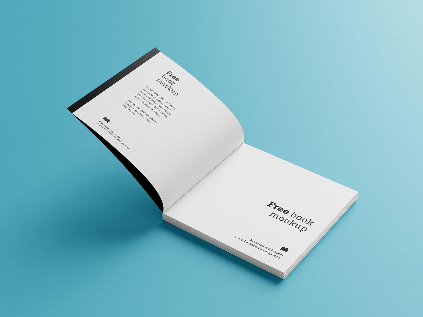 Free Paperback Square Book Mockup PSD Set