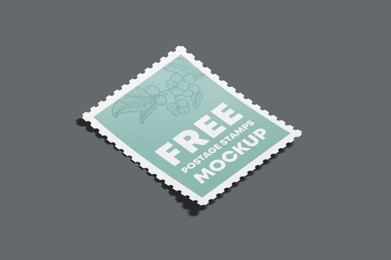 Postage stamp mockup psd deals free