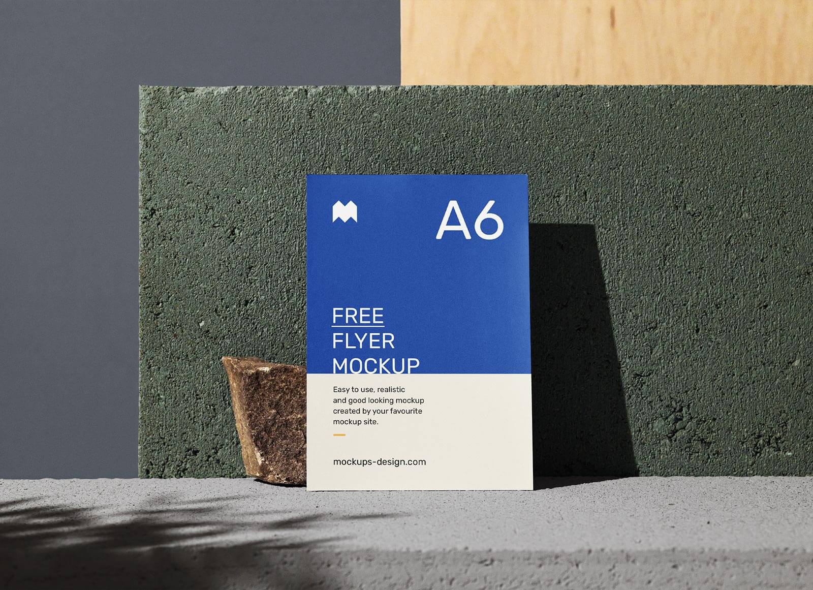 Free-A6_Flyer_Mockup-PSD-With-Stones