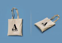 Free Canvas Tote Bag Mockup PSD Set