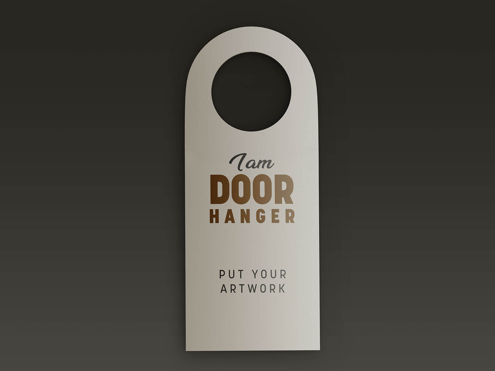 Free Door Hanger Mockup PSD Set