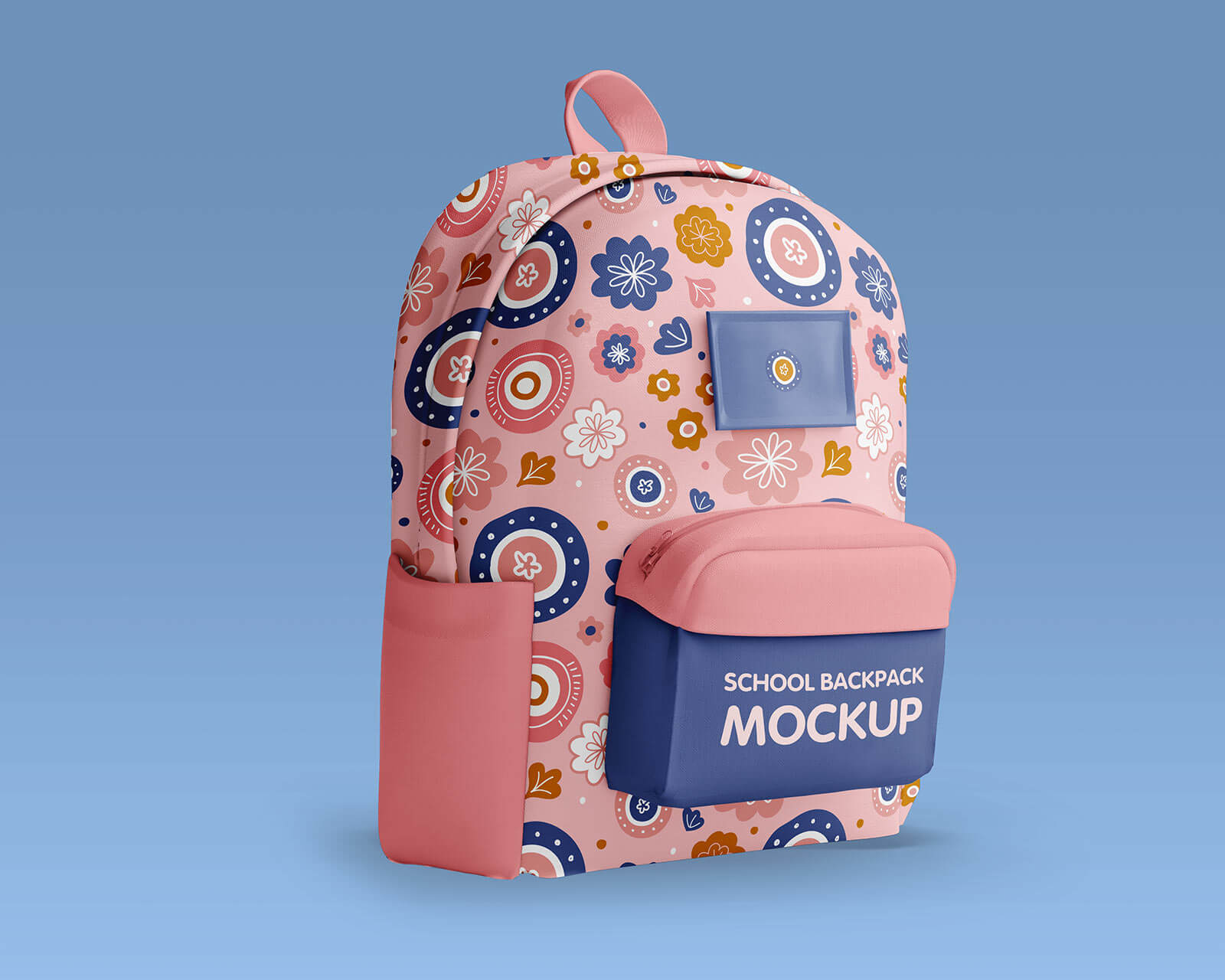 Free Kid's School Backpack Mockup PSD Set