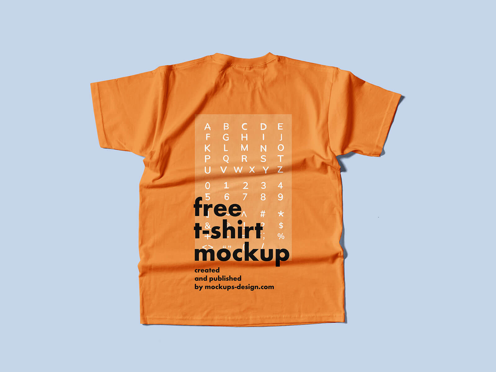 Free On Floor Flat T-Shirt Mockup PSD Set