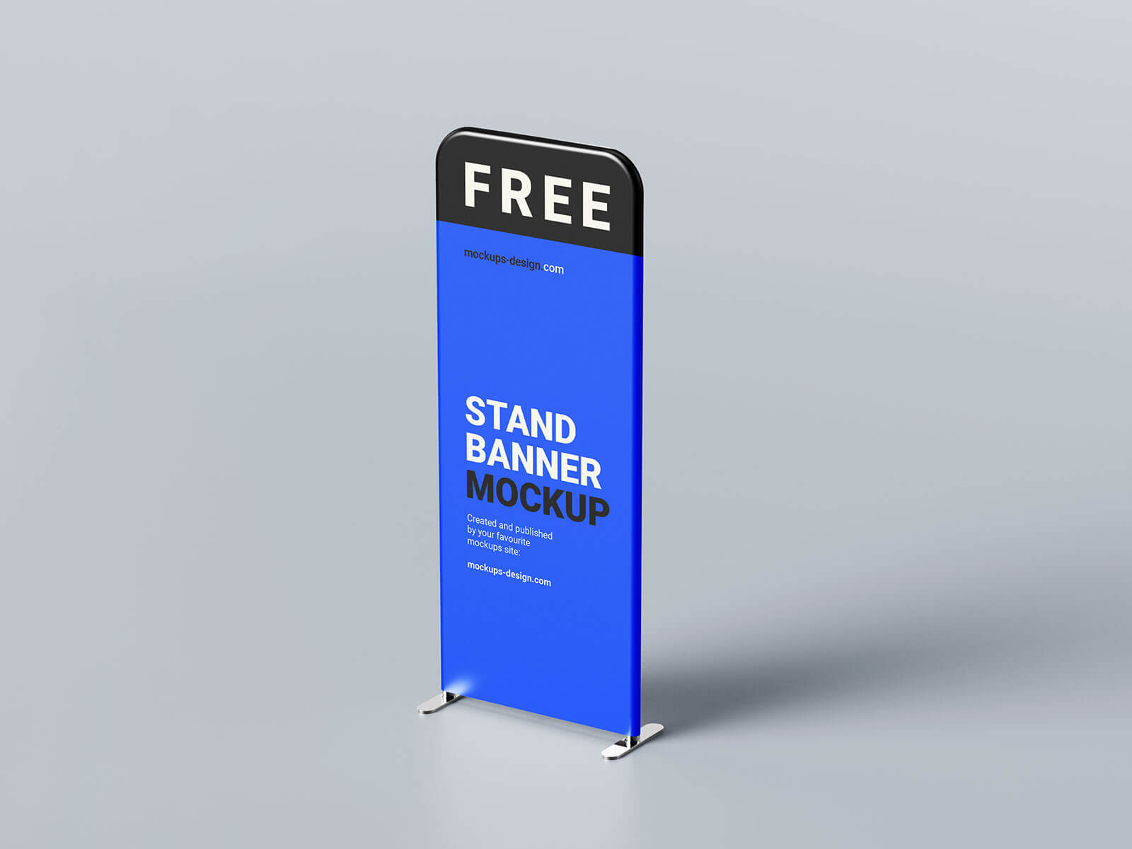 Free Display Banner Stand Mockup PSD Set