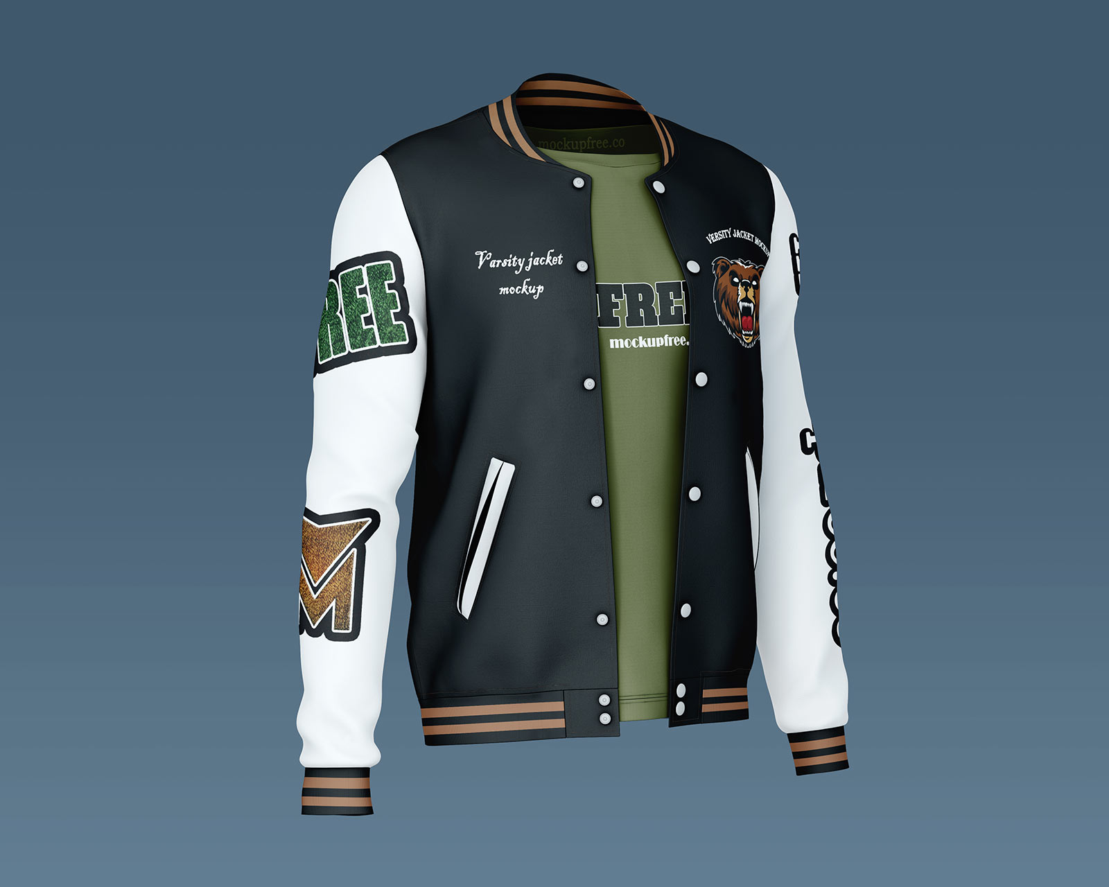 Varsity Jacket Mockup Template