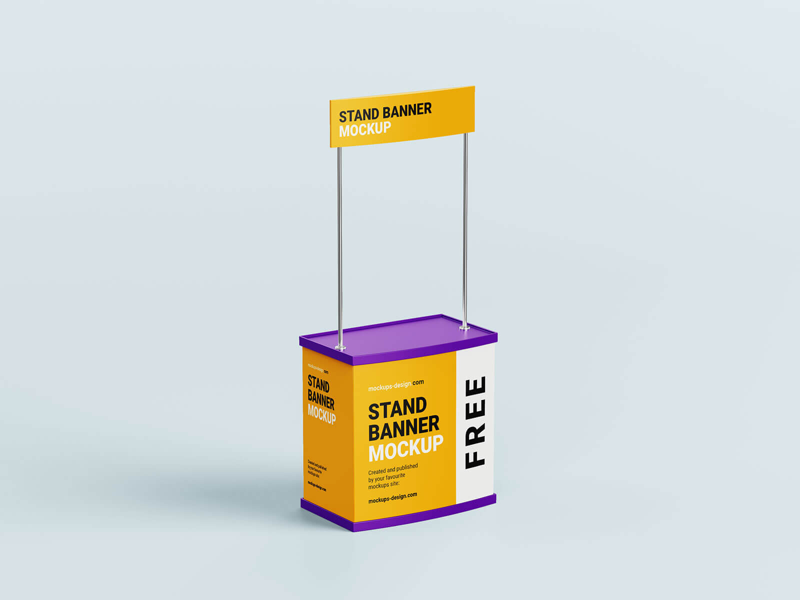 Free Promotional Display Marketing Stand Mockup PSD Set