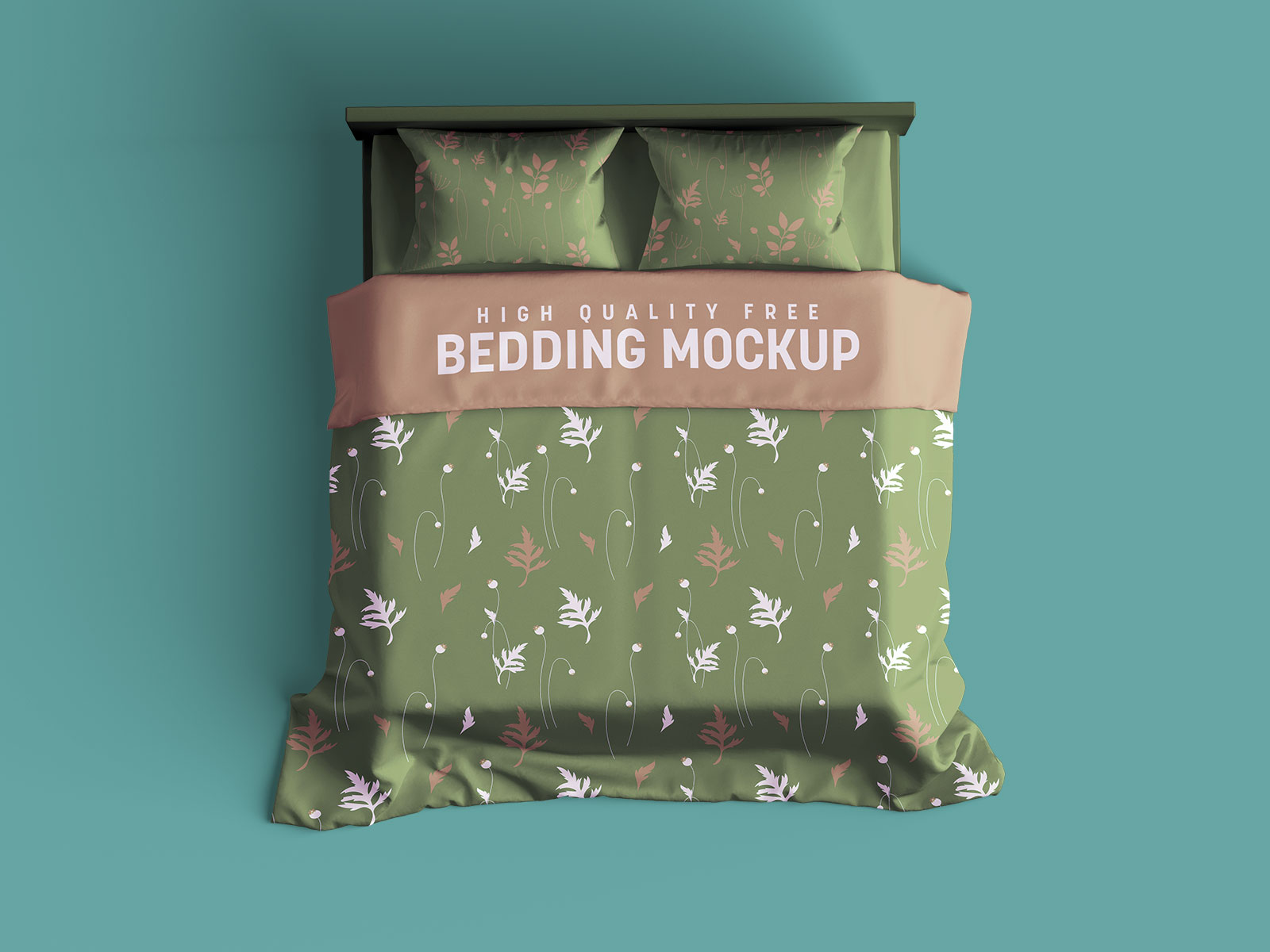 Free Bedding & Bed Linen Mockup PSD Set