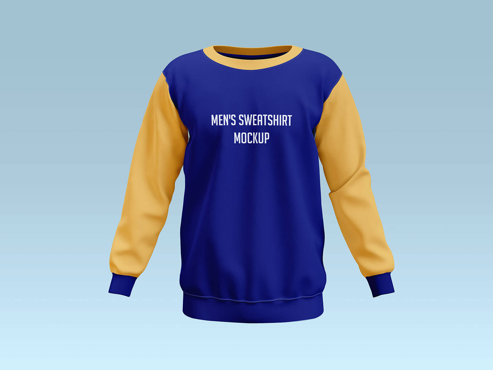 Free Men’s Sweatshirt Mockup PSD Set