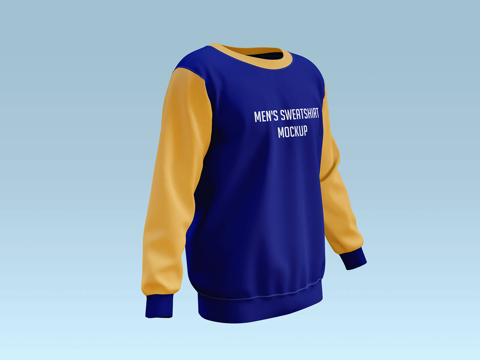 Free Men’s Sweatshirt Mockup PSD Set