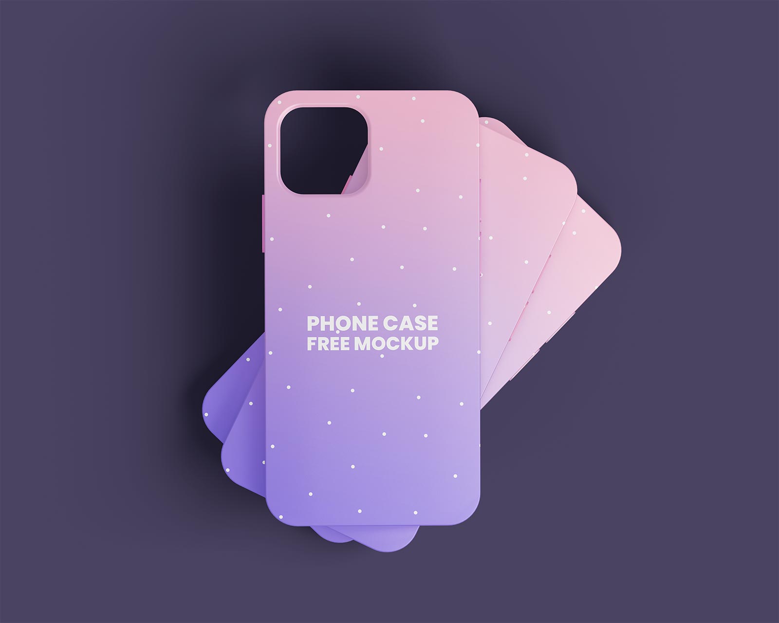 Free iPhone 13 Phone Case Mockup PSD Set