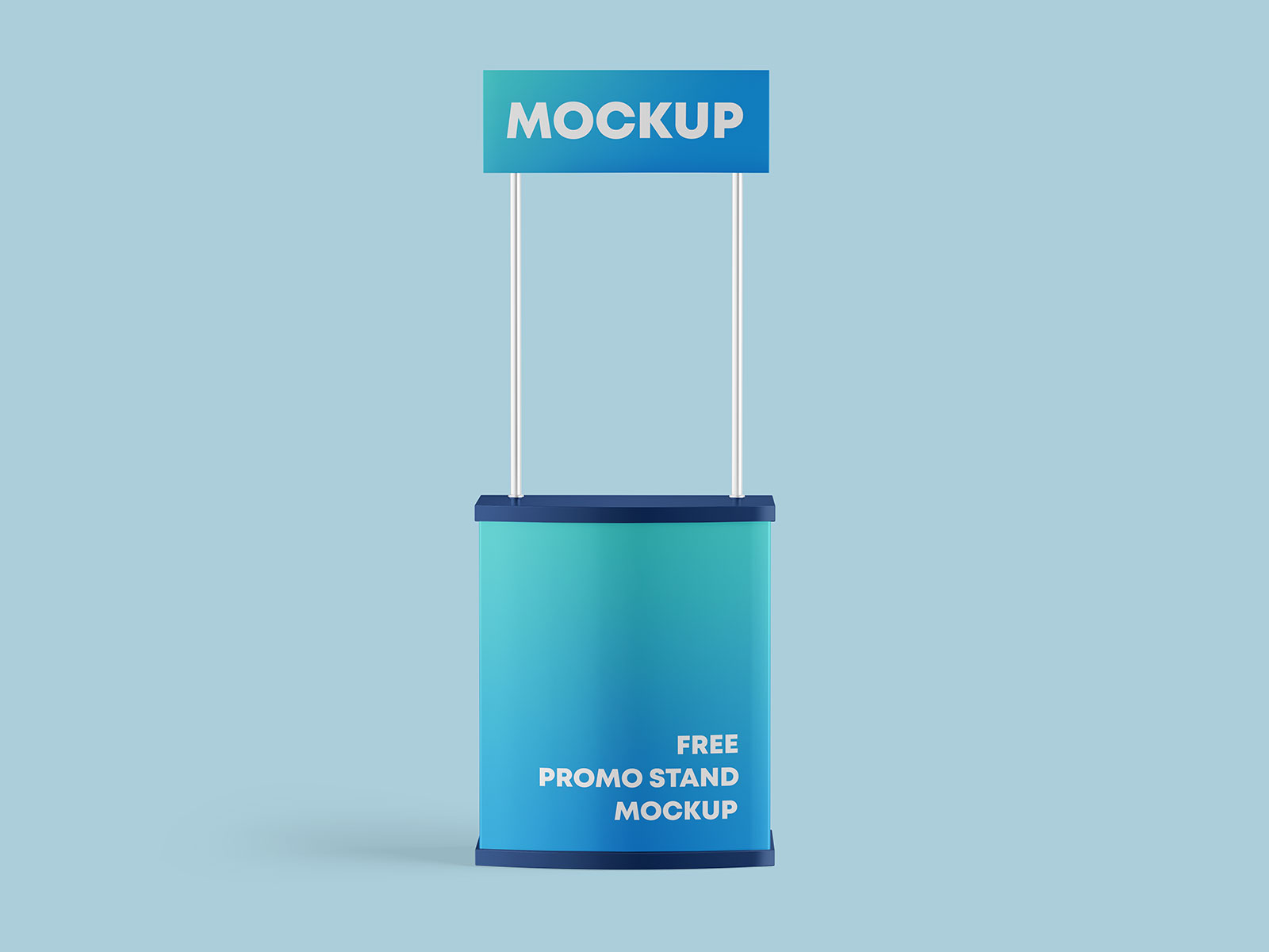 Free Promo Display Marketing Stand Mockup PSD Set