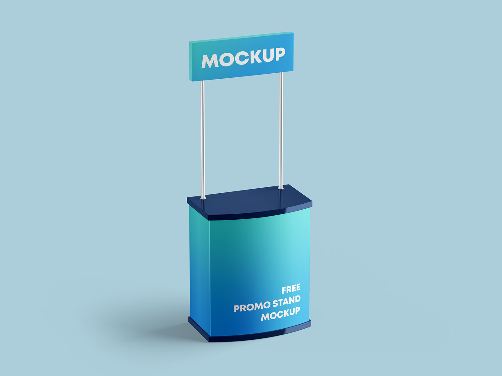 Free Promo Display Marketing Stand Mockup PSD Set
