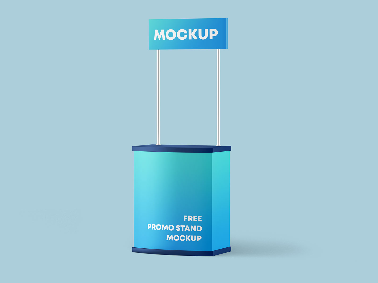 Free Promo Display Marketing Stand Mockup PSD Set