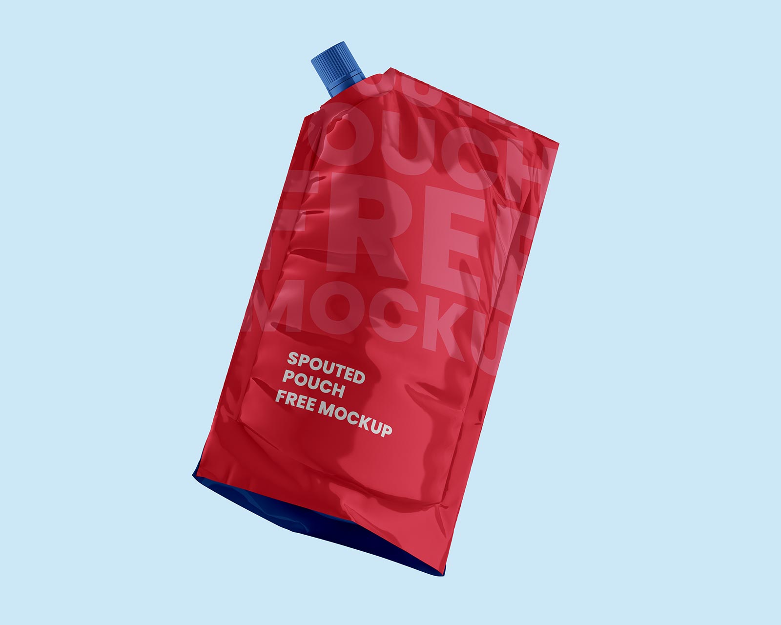 Free Stand Up Spouted Doypack Pouch Mockup PSD (1)