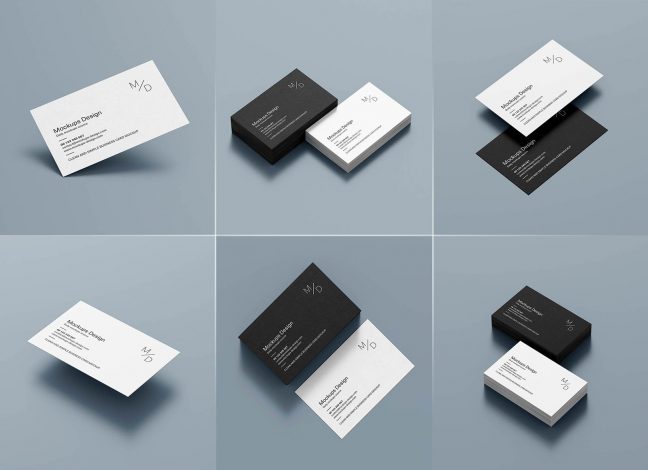 250+ High Quality Free Business Card Mockups - Page 7 of 22 - Good Mockups