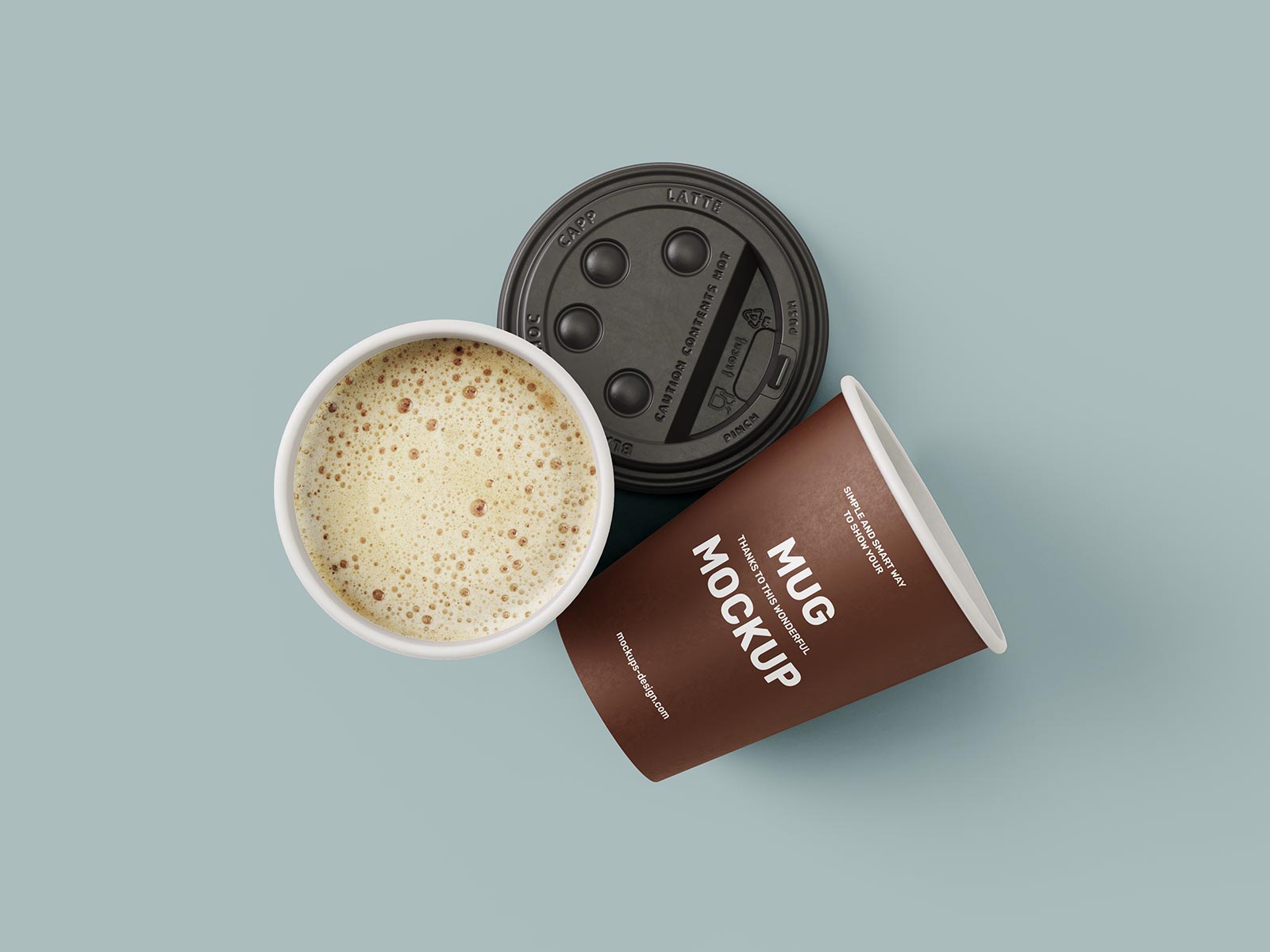 Free High Quality Paper Coffee Cup Mockup PSD