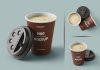 Free High Quality Paper Coffee Cup Mockup PSD
