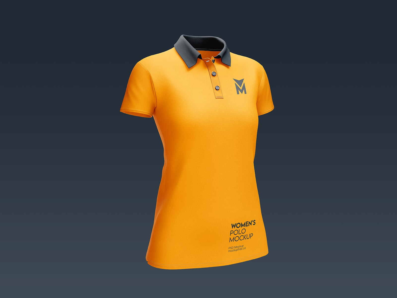 Free Women’s Polo T-Shirt Mockup PSD Set
