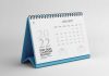 Free Desk Calendar 2022 Mockup PSD