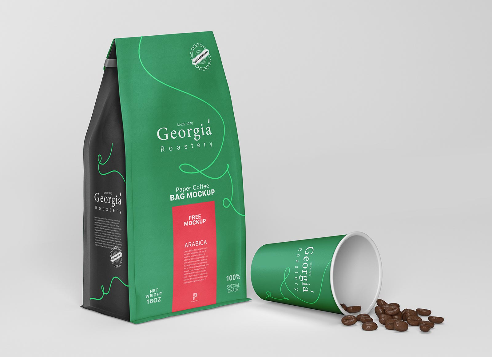 Free-Paper-Coffee-Bag-&-Cup-Mockup-PSD
