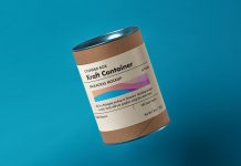Free-Kraft-Paper-Tube-Container-Packaging-Mockup-PSD