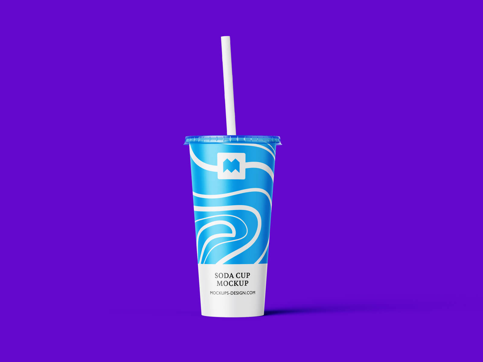 Free Soda Soft Drink Cup With Straw Mockup PSD Set