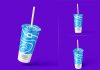 Free Soda Soft Drink Cup With Straw Mockup PSD Set
