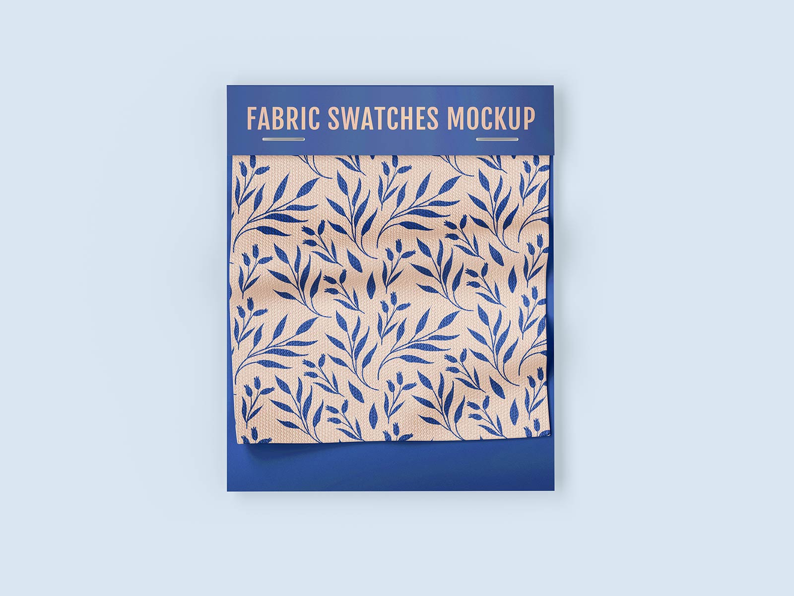 Free Fabric Swatches Mockup PSD