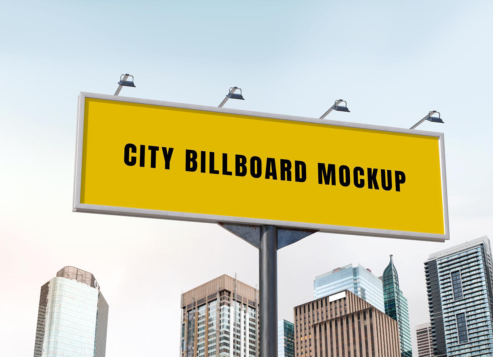 Free Landscape City Billboard Mockup PSD Good Mockups