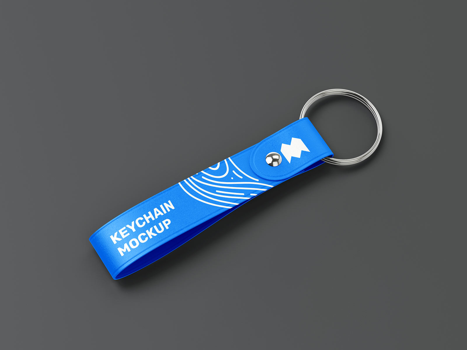 Free Wristlet Strap Keychain Mockup PSD Set