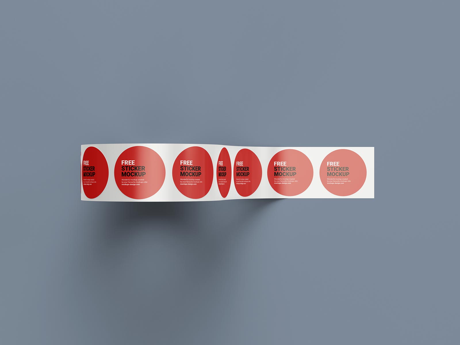 5 Free Round Roll Sticker Labels Mockup PSD Set (1)