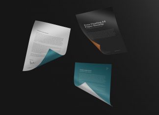 Free-Floating-A4-Page-Curl-Mockup-PSD
