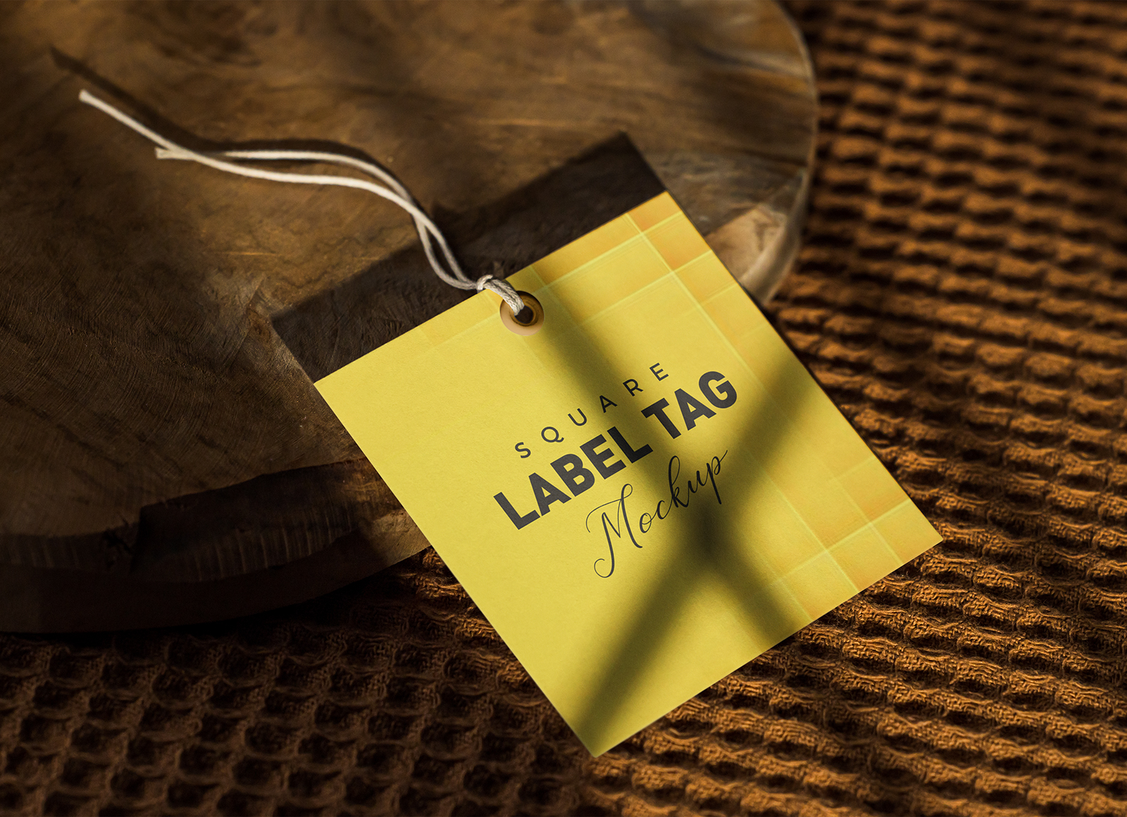 Free Clothing Label Hang Tag Mockup PSD - Good Mockups