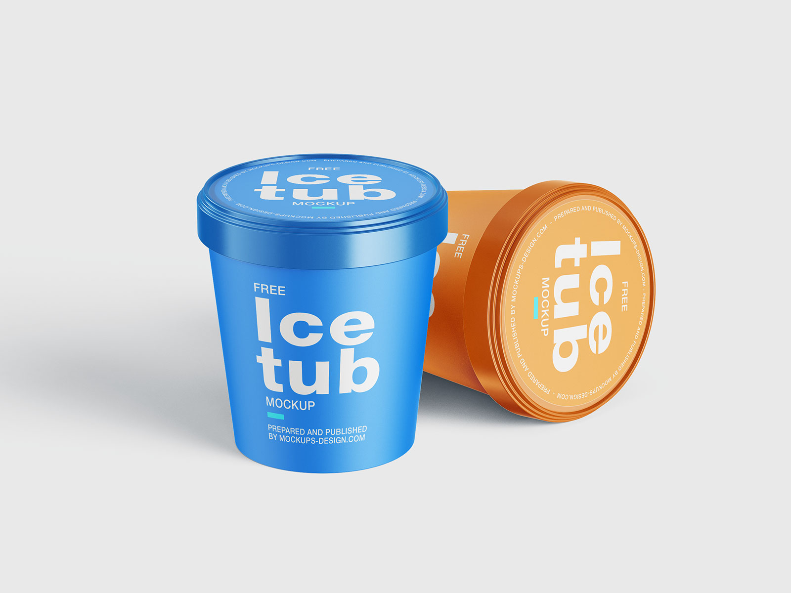 Free Ice Cream Tub Mockup PSD Set (1)