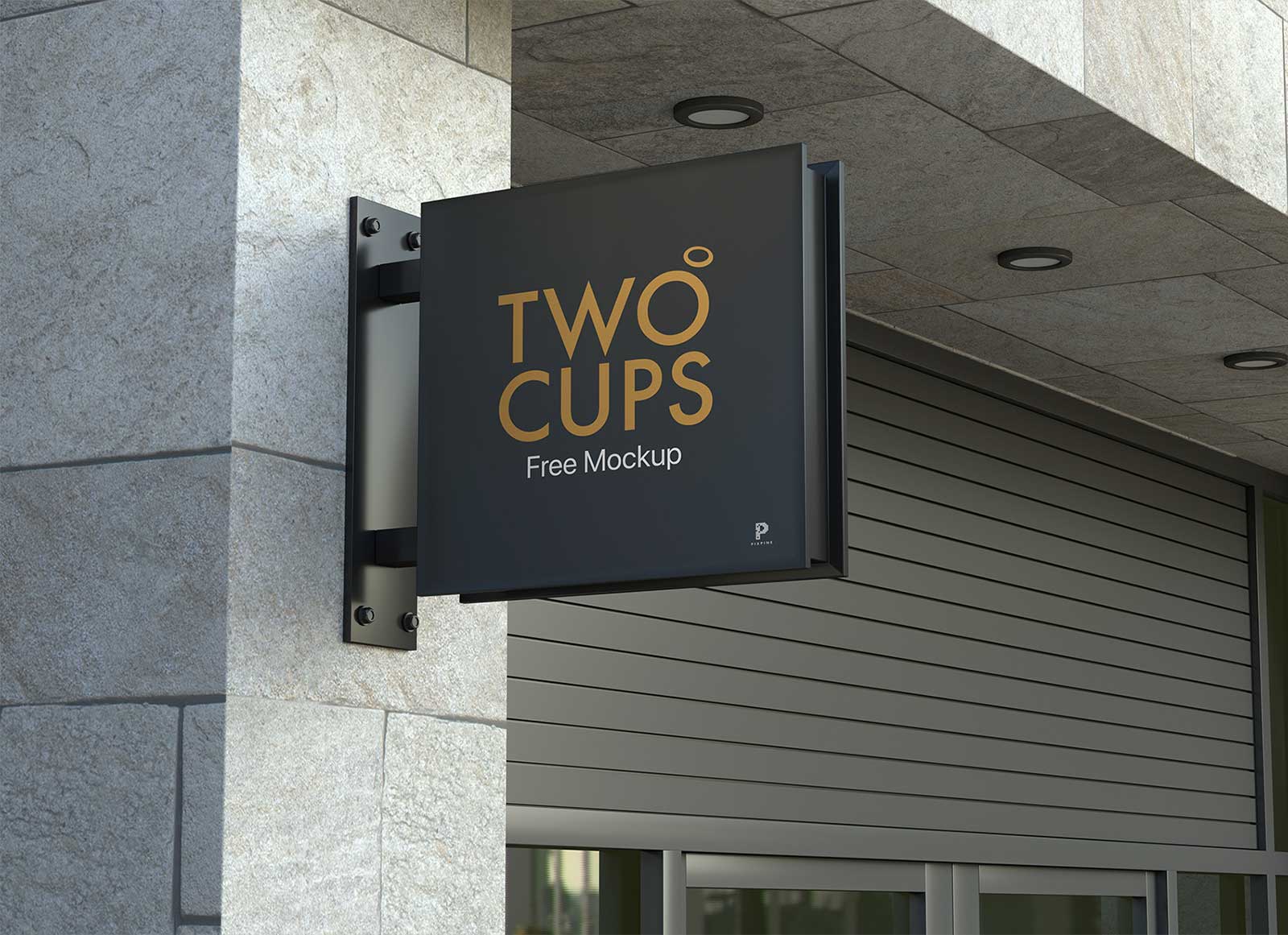 Free-Outdoor-Square-Logo-Sign-Mockup-PSD