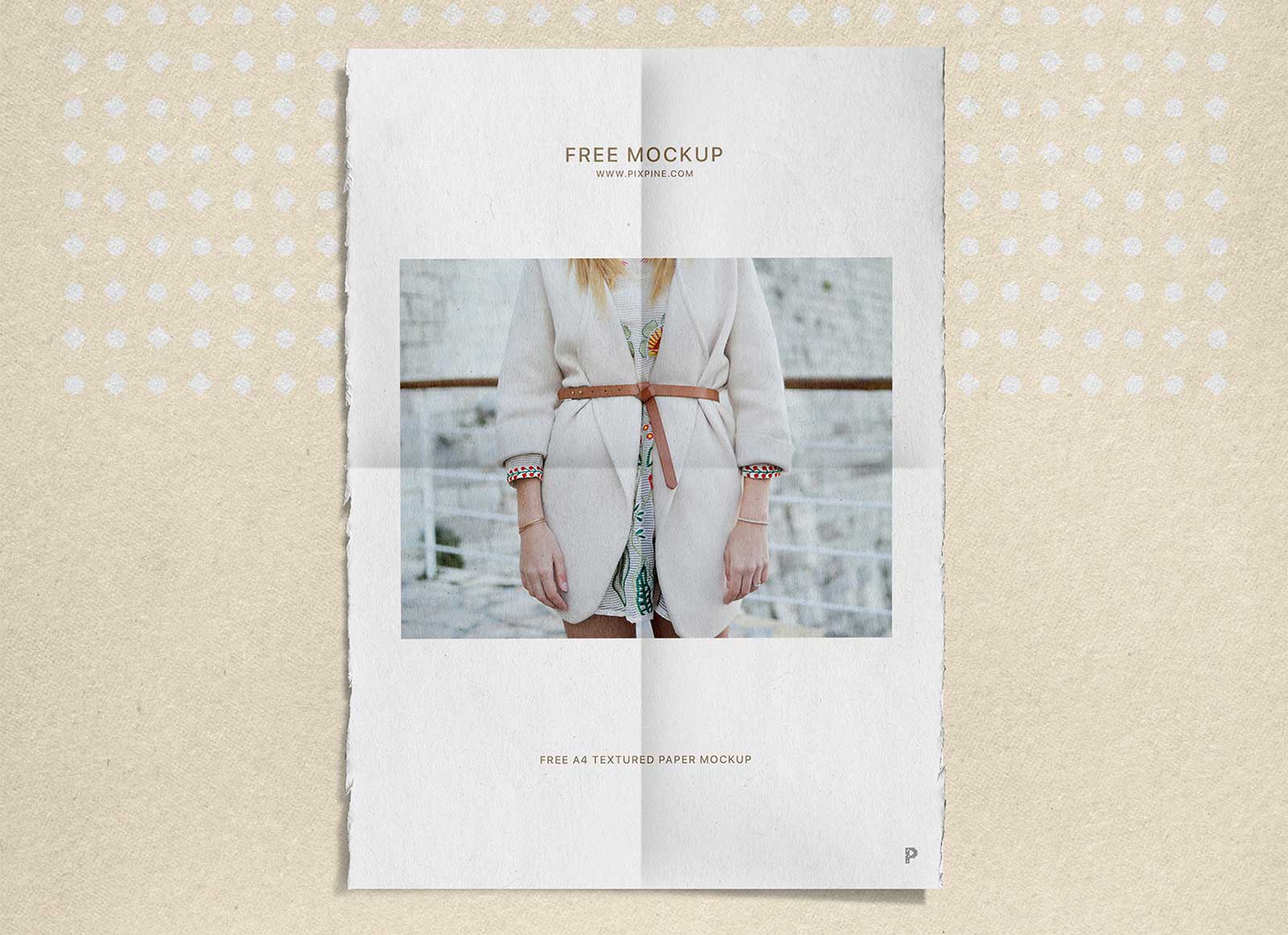 Free-Rough-Edges-A4-Folded-Paper-Poster-Mockup-PSD