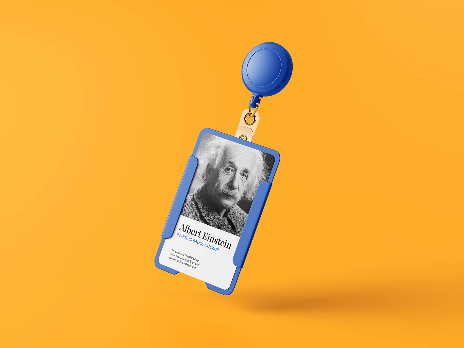 Free ID Badge Holder Mockup PSD Set