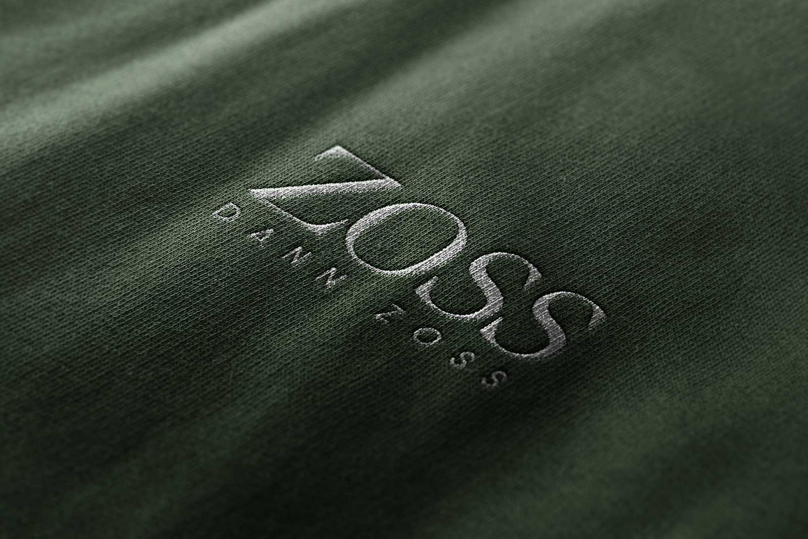 Free Clothing Textured Embroidered Logo Mockup PSD