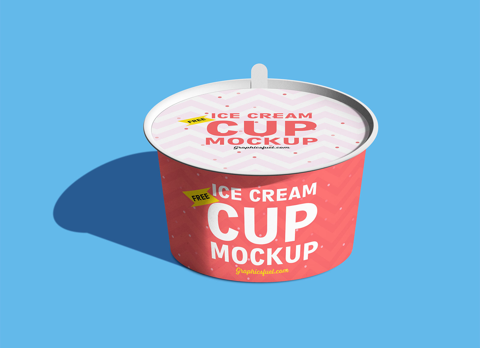 Free Ice Cream Cup Mockup PSD - Good Mockups