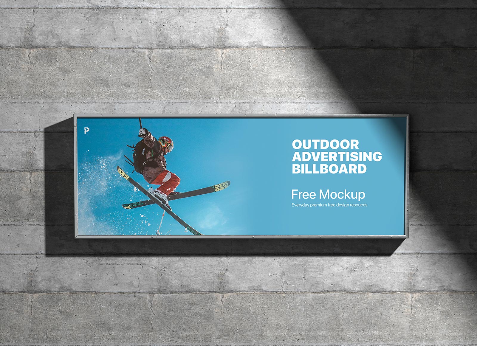 Free Landscape Outdoor Advertising Billboard Mockup PSD   Good Mockups