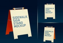 Free Sidewalk Signicade Deluxe Sign Stand PSD Set