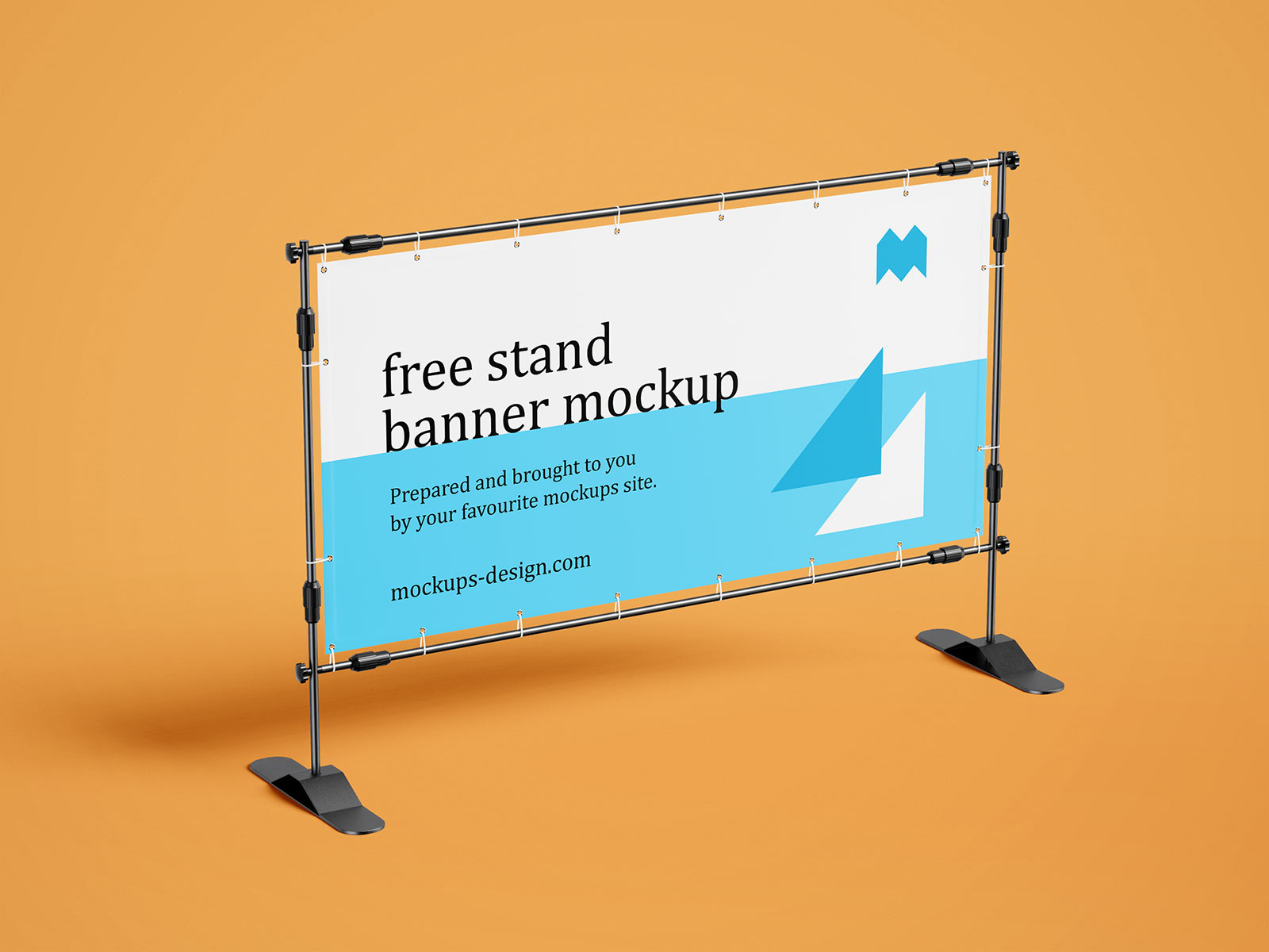 Free Rectangle Event Banner Stand Mockup PSD Set