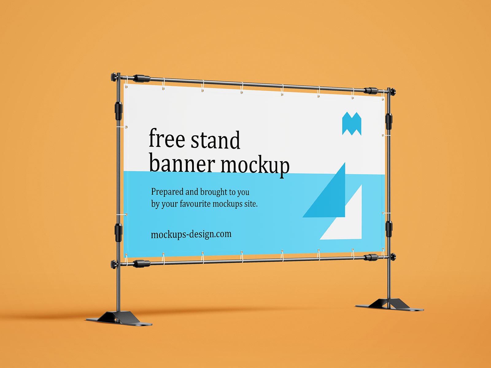 Free Rectangle Event Banner Stand Mockup PSD Set