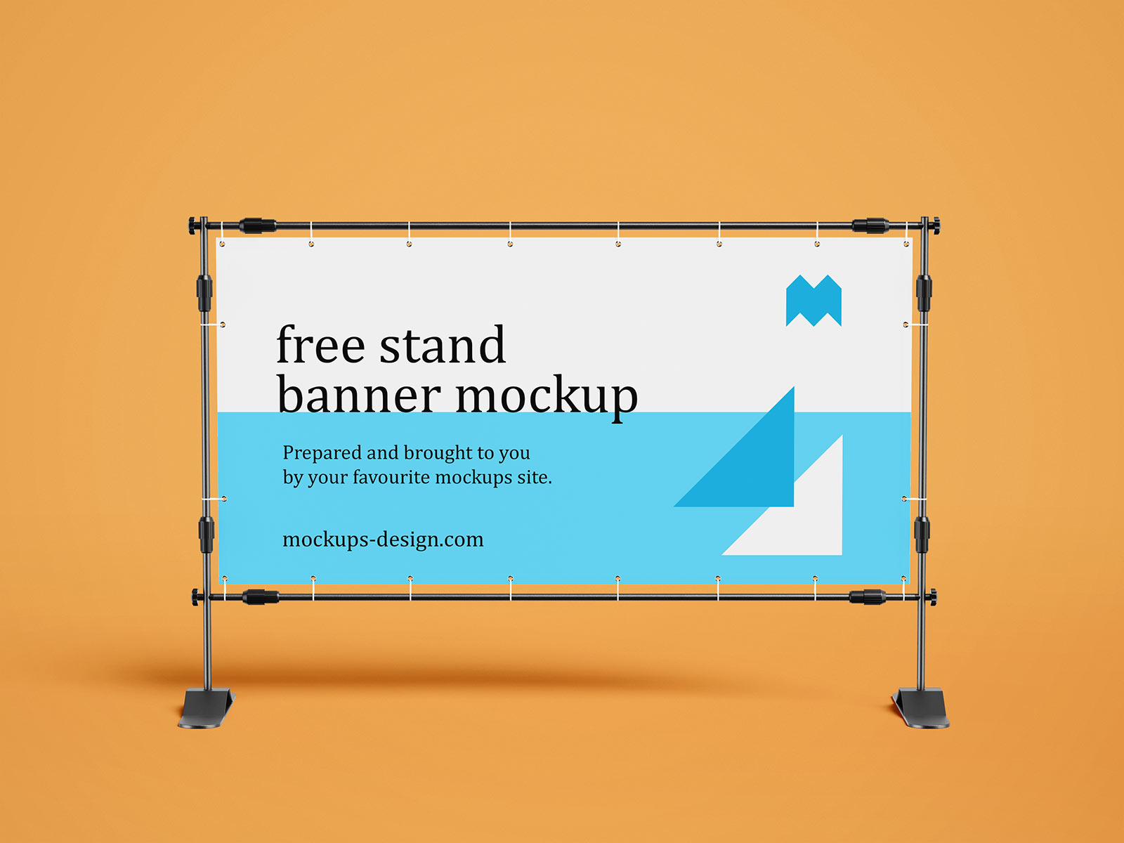 Free Rectangle Event Banner Stand Mockup PSD Set