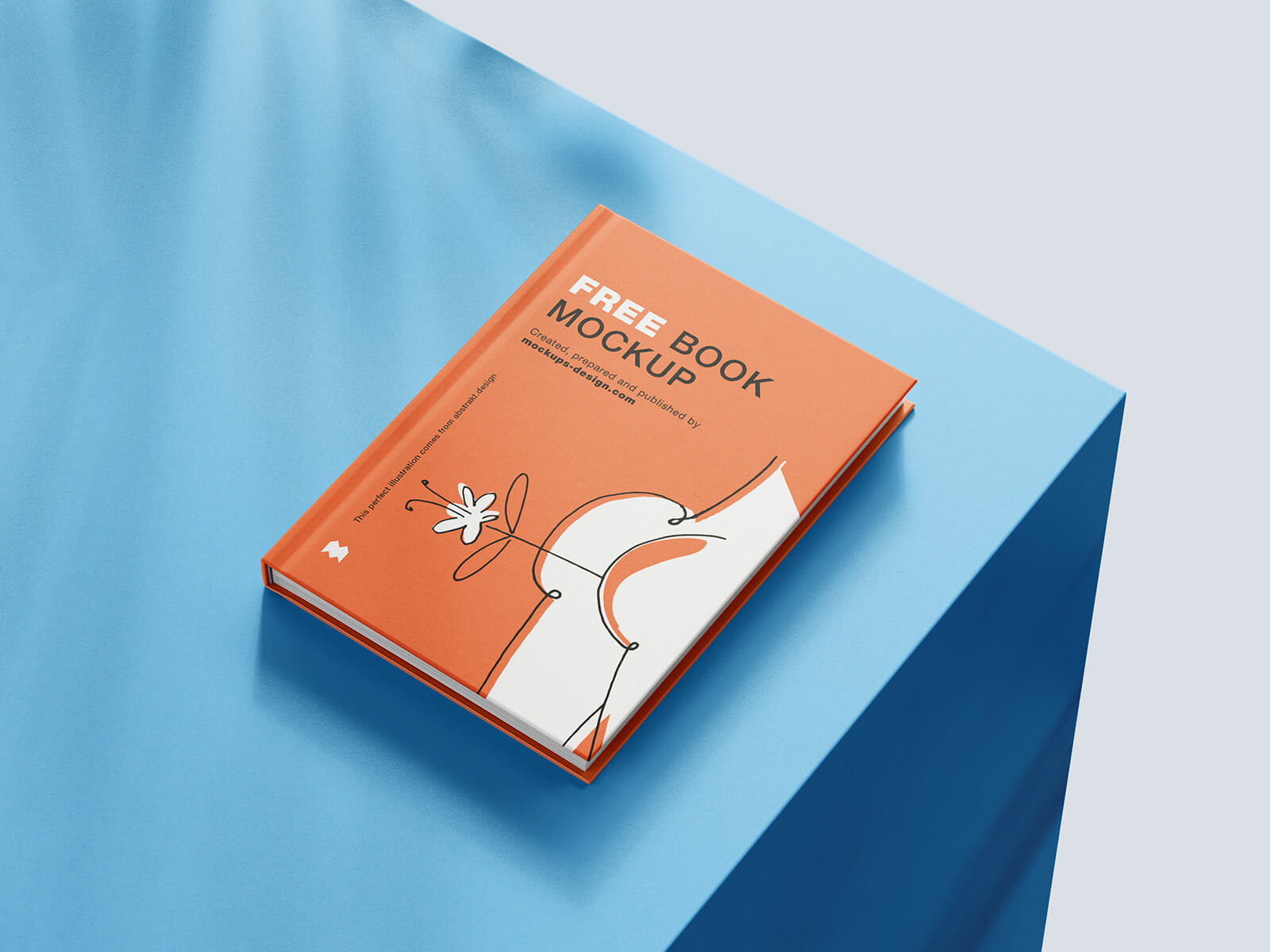 Free A5 Hardcover Book Mockup PSD   Good Mockups