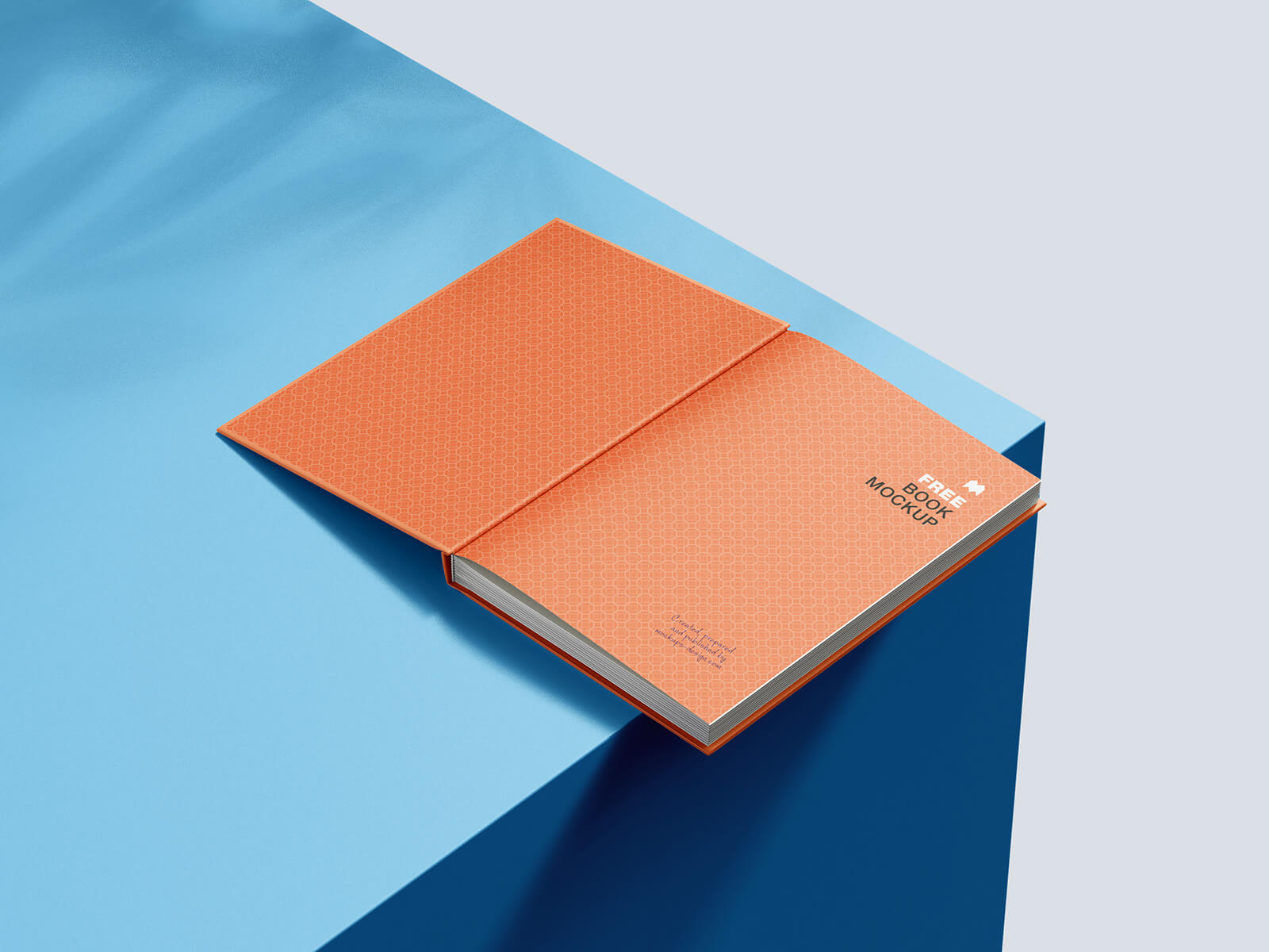 Free Hardcover A5 Book Mockup PSD