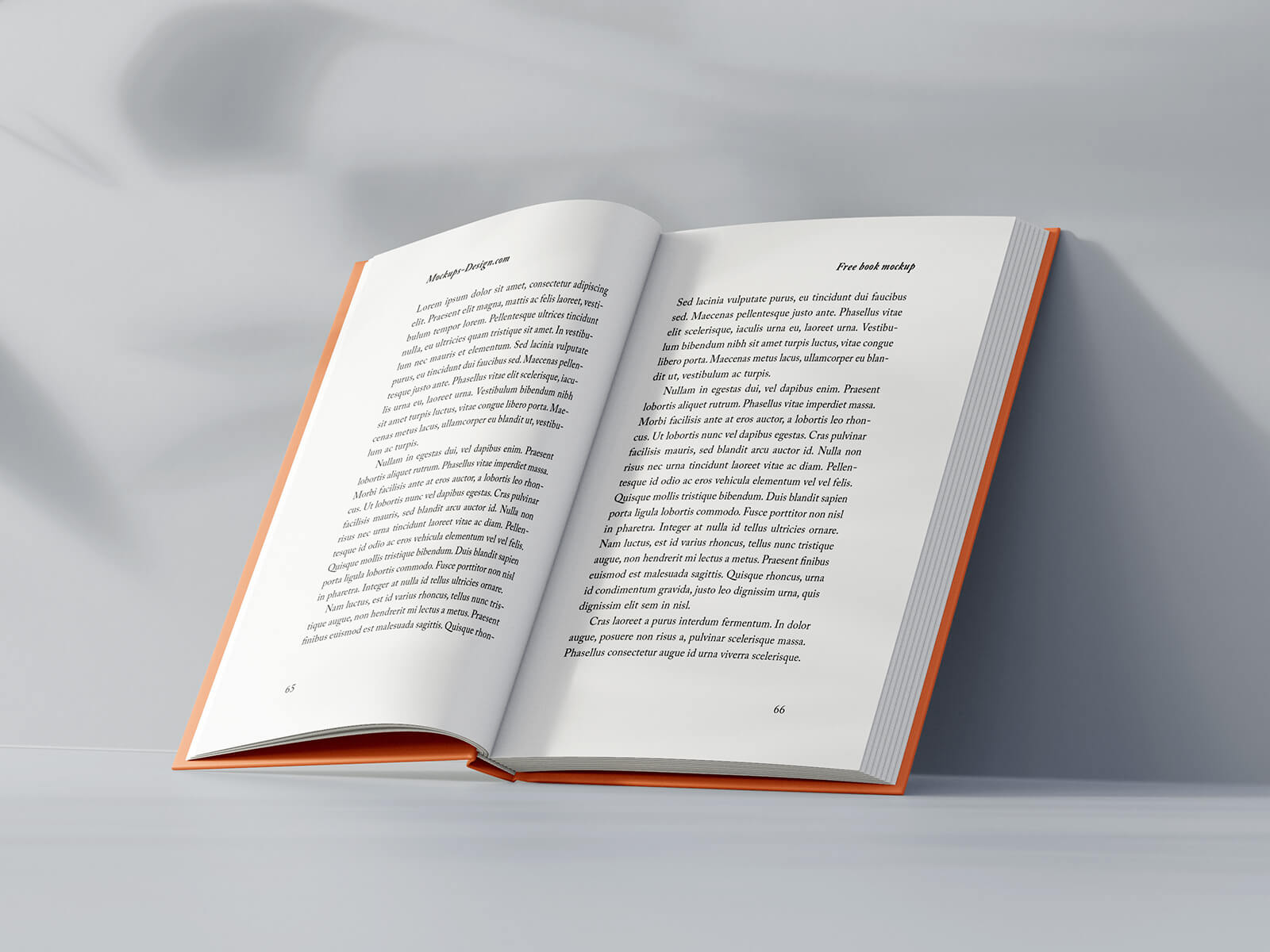 Free Hardcover A5 Book Mockup PSD